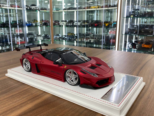 1/18 Resin Ferrari 458 GT LB Works – Matt Chrome Red| Davis & Giovanni