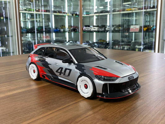 1/18 Diecast Audi RS6 GTO Concept Silver GT Spirit Scale Model Car