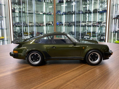1/12 Diecast Model – Porsche 911 Turbo (1977) Olive by Minichamps