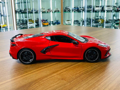 1/18 Diecast Maisto Chevrolet Corvette Stingray Coupe 2020 Red