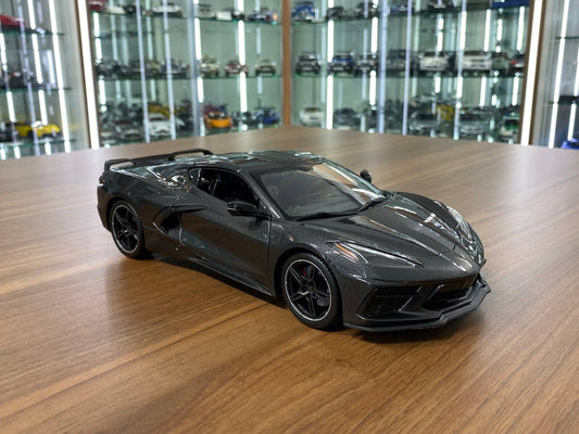 1/18 Diecast Maisto Chevrolet Corvette Stingray Coupe 2020 Grey
