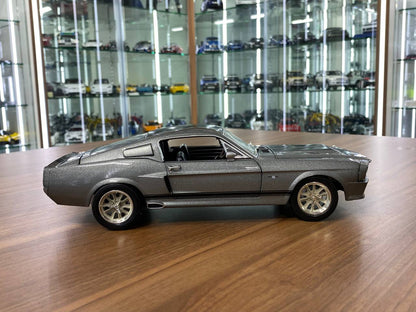 1/18 Diecast Ford Mustang Eleanor 1967 Silver Model Car by Green Light