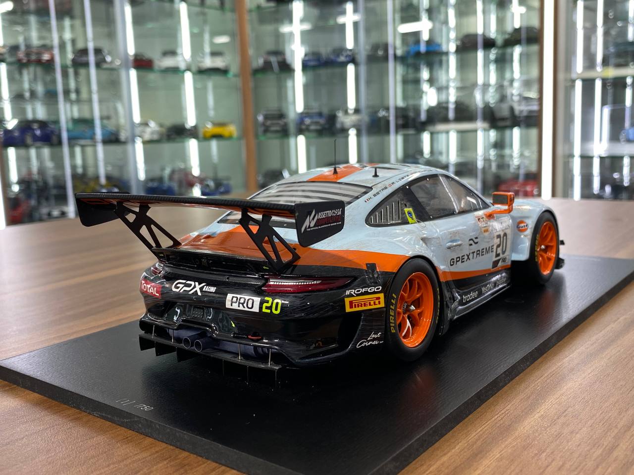 1:18 Resin Spark Porsche 911 GT3 R GPX Racing – Winner 24H Spa 2019 #20 (Dirty Edition)