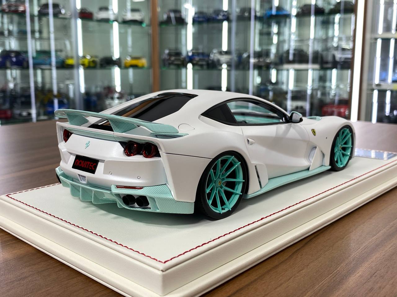 1:18 Resin Model – Davis & Giovanni Ferrari 812 N-Largo Novitec Matt Pearl White / Tiffany Limited 1 of 1