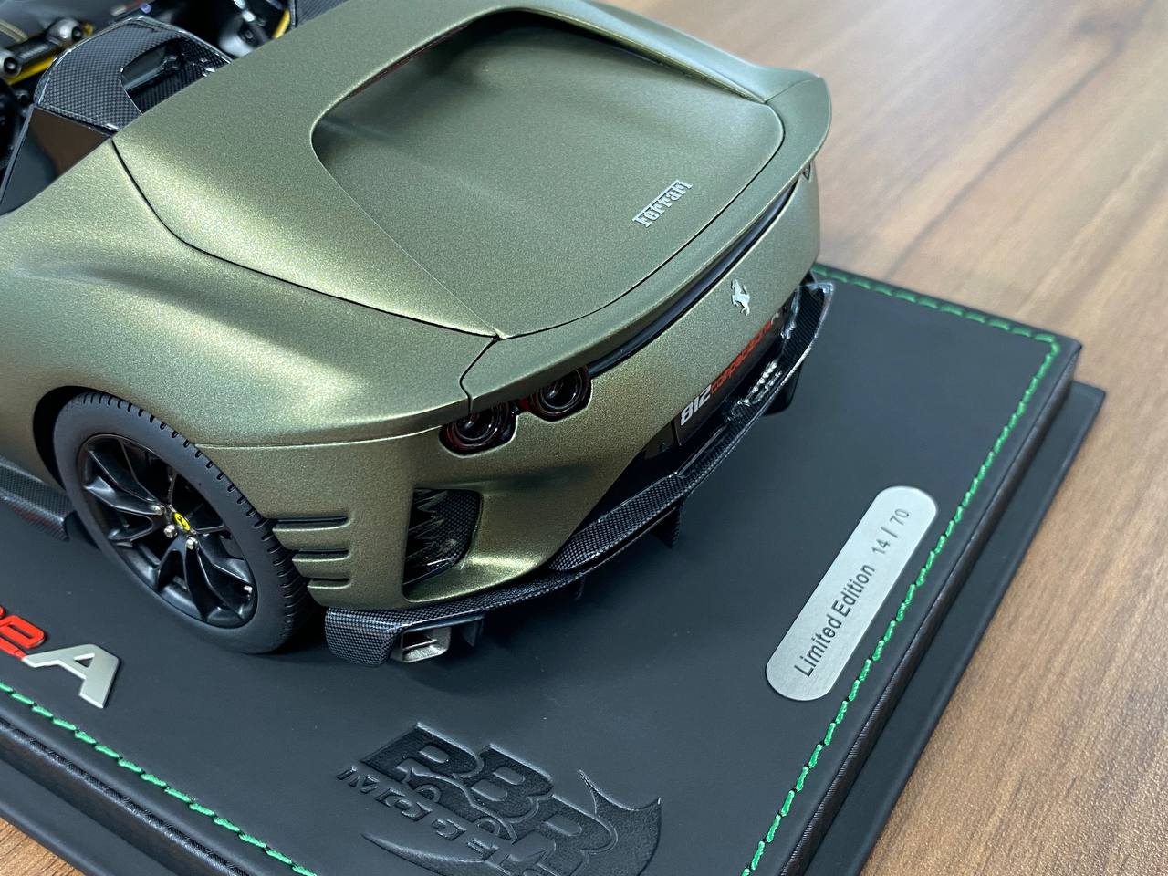 1/18 Resin  – BBR Models Ferrari 812 CompetizioneA ( Aperta ) Verde Manzoni matt Limited-70 pcs
