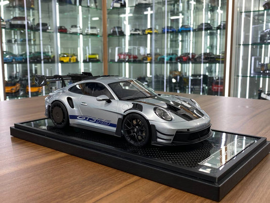 1/18 Resin – VIP Models Porsche 911 GT3 RS MR Silver/Blue Ltd.Edn.66 pcs