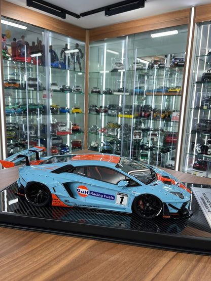 🚀 Davis & Giovanni 1:12 Lamborghini Aventador 2.0 LB★WORKS – Gulf | Resin | 1 of 10
