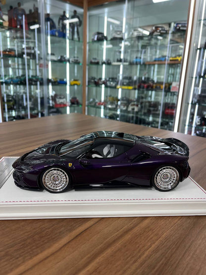 1:18 Ferrari SF90 Stradale Novitec by Davis & Giovanni | Purple | Resin | Limited to 08 pcs