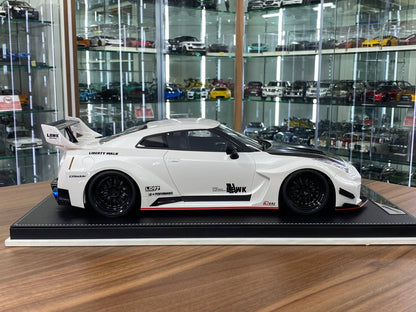 ★ 1/12 IVY Image Nissan GT-RR LB-Silhouette Works | Pearl White | Resin Model