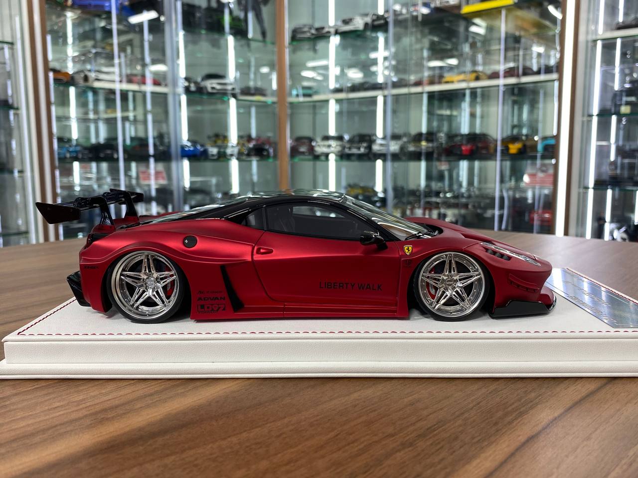1/18 Resin Ferrari 458 GT LB Works – Matt Chrome Red| Davis & Giovanni