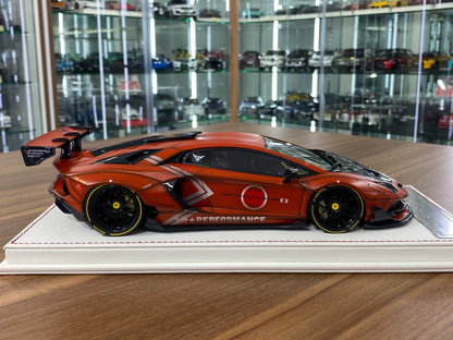 1/18 Resin Davis & Giovanni Lamborghini AVENTADOR SVJ LB Performance  Matt orange, Zero Zen Limited- 1 of 8pcs