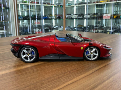 Bburago Ferrari Daytona SP3 - 1/18 Diecast Metal Full Opening, Glossy Red