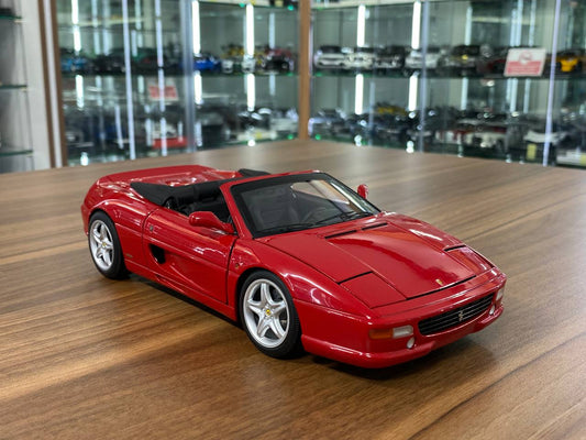 Hot Wheels Elite Ferrari F355 Spider - [1/18 Diecast, Red]