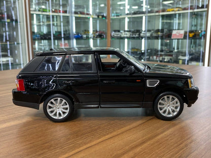 1/18 Diecast  Bburago Land Rover - Range Rover Sport (Black) Scale Model Car