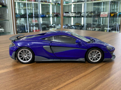 1/18 Diecast McLaren 600LT Coupe Purple Solido Miniature Model Car