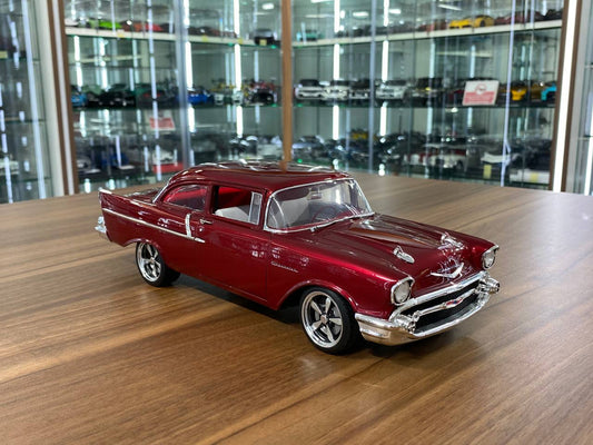 1/18 Diecast Chevrolet Bel Air 1957 ACME Red Scale Model Car