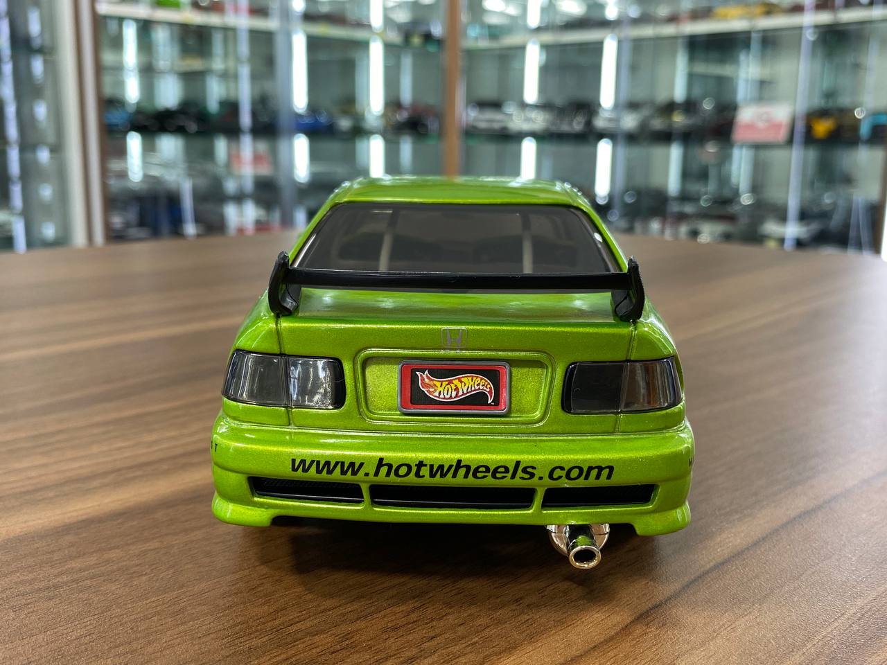 1/18 Diecast Honda Civic SI Green Model Car by Hot Wheels