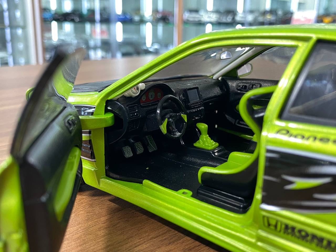 1/18 Diecast Honda Civic SI Green Model Car by Hot Wheels