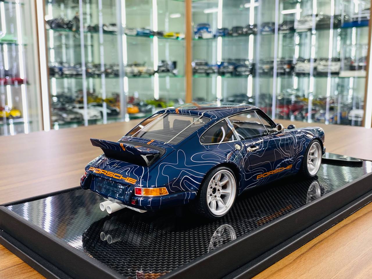 Ivy Model Porsche 911 Singer – 1/18 Resin, Mulholland Livery/Dark Blue, Limited 40 pcs