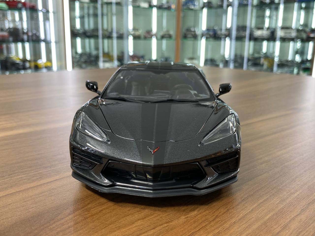 1/18 Diecast Maisto Chevrolet Corvette Stingray Coupe 2020 Grey