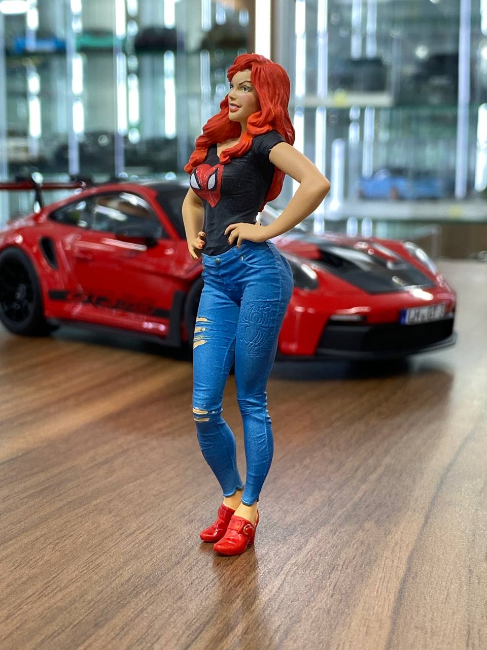 1/18 Scale Figure Mary Jane -SPIDERMAN Black T-shirt by SF [ SF-118005]