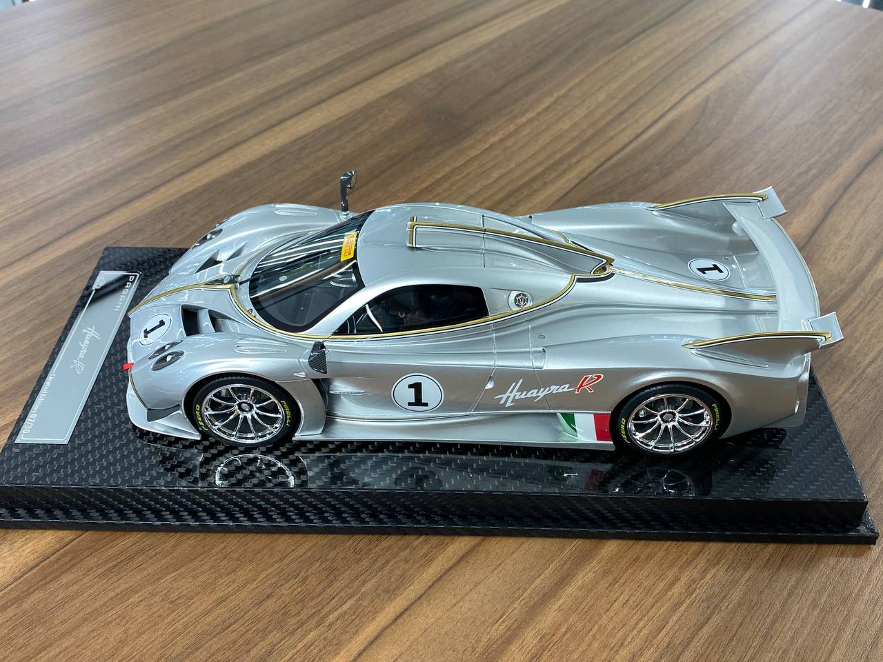 1/18 VIP Model Pagani Huayra R #1  [ Resin Silver | Limited Edition ]