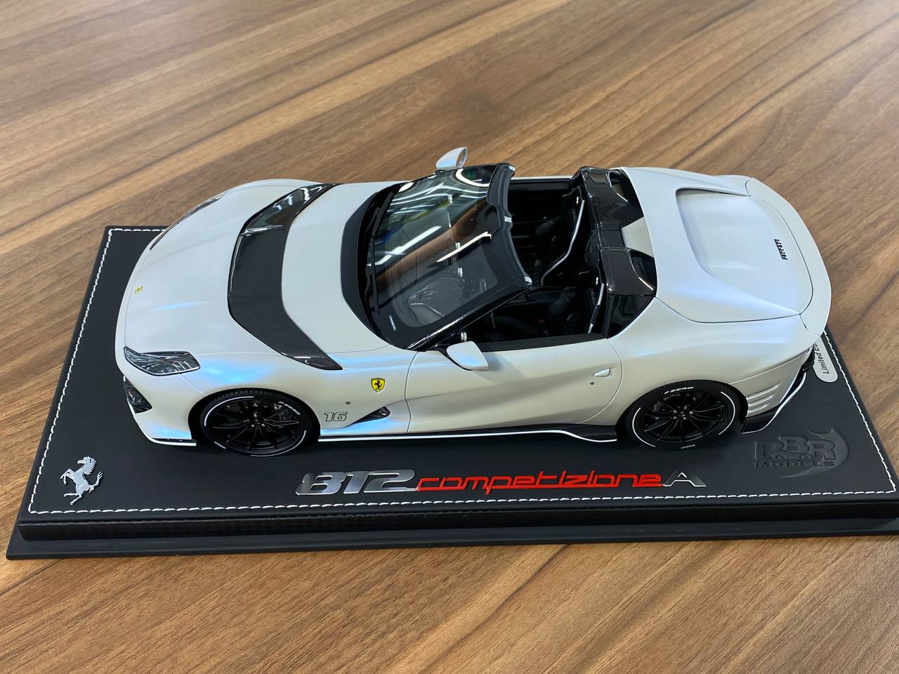 1/18 Resin  – BBR Models Ferrari 812 CompetizioneA ( Aperta )Bianco Onda Marina Matt Limited-136 pcs