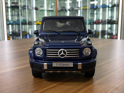 1/18 metal diecast Norev Dealer Edition Mercedes-Benz G 500 AMG Line Color Sodalite Blue