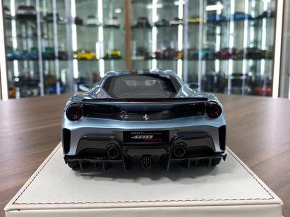 1/18 Resin CE Custom Edition  Ferrari 488 Pista Ice Blue Ltd.Edn.30 pcs