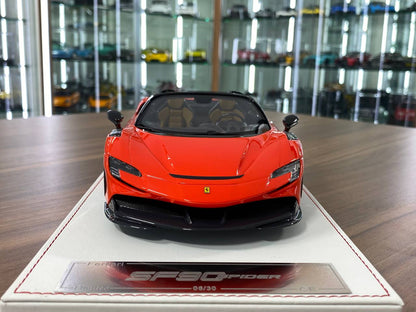 1/18 Resin Model – CE Custom Edition Ferrari SF90 Spider Orange  Limited Edition: 30 pcs