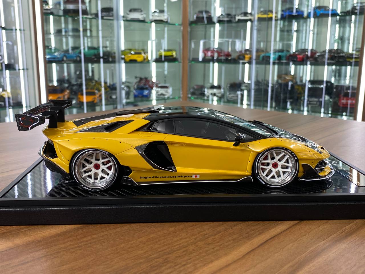 1/18 Resin VIP Models Lamborghini Aventador SVJ Pearl Yellow with Decals Ltd.Edn. 30 pcs