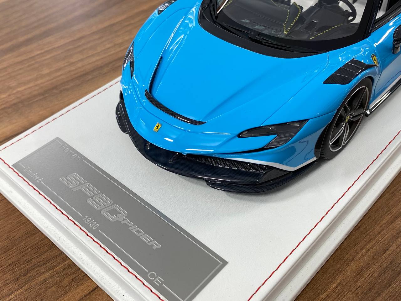 1/18 Resin Model – CE Custom Edition Ferrari SF90 Spider Blue  Limited Edition: 30 pcs