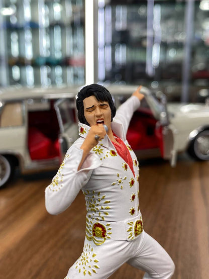 1/18 Scale Figure (Hand Made / Painted) ELVIS PRESLEY 1973 (Resin)