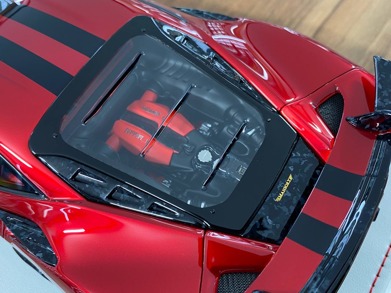1/18 Resin – MANSORY F8XX | Davis & Giovanni |Chrome Red with Black Livery|Limited 15 pcs.