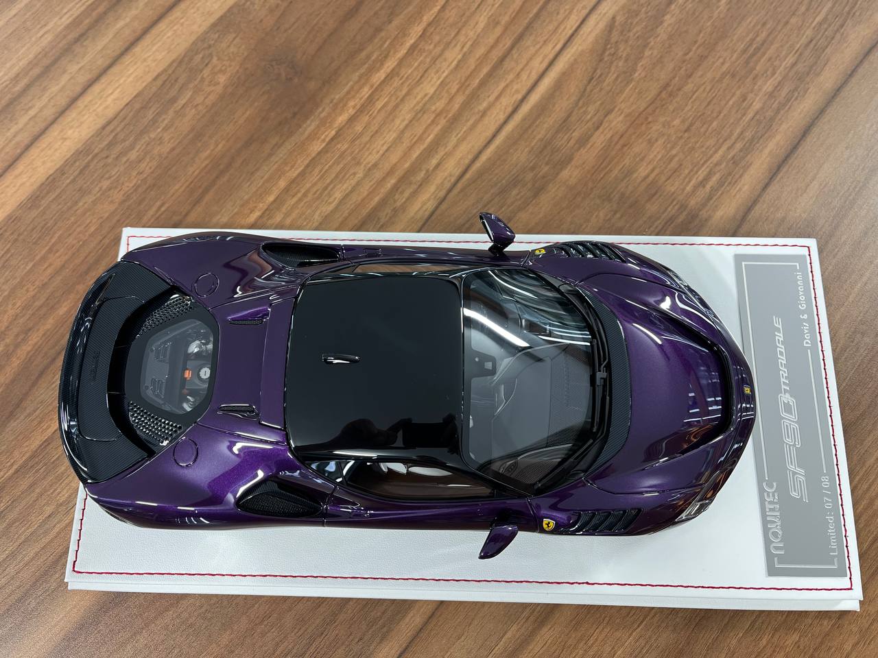 1:18 Ferrari SF90 Stradale Novitec by Davis & Giovanni | Purple | Resin | Limited to 08 pcs