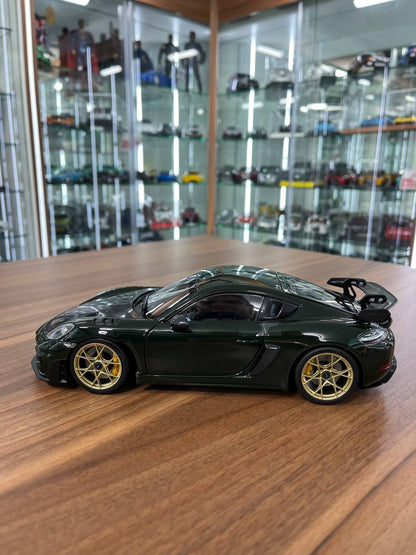 1:18 Diecast Porsche 718 Cayman GT4 RS Weissach | Brewster Green | Norev