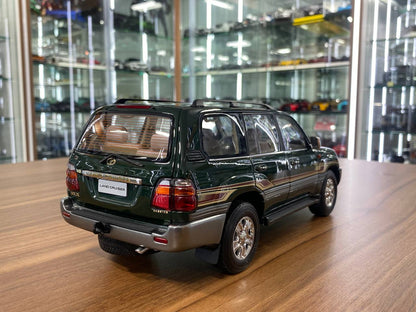 1/18 Diecast Toyota Land Cruiser 100 Green Faw Toys Scale Model Car