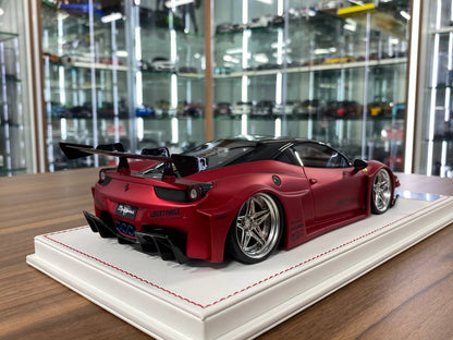 1/18 Resin Ferrari 458 GT LB Works – Matt Chrome Red| Davis & Giovanni