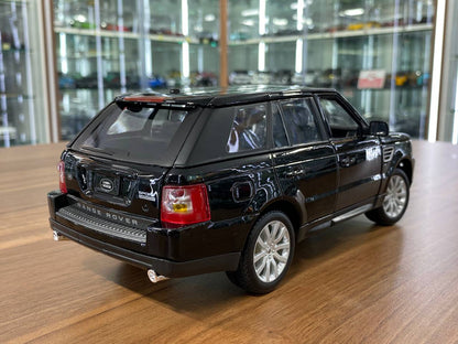 1/18 Diecast  Bburago Land Rover - Range Rover Sport (Black) Scale Model Car