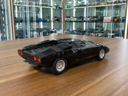 1/18 Diecast Lamborghini Countach LP 400 Black Kyosho Scale Model Car