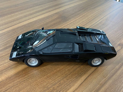 1/18 Diecast Lamborghini Countach LP 400 Black Kyosho Scale Model Car