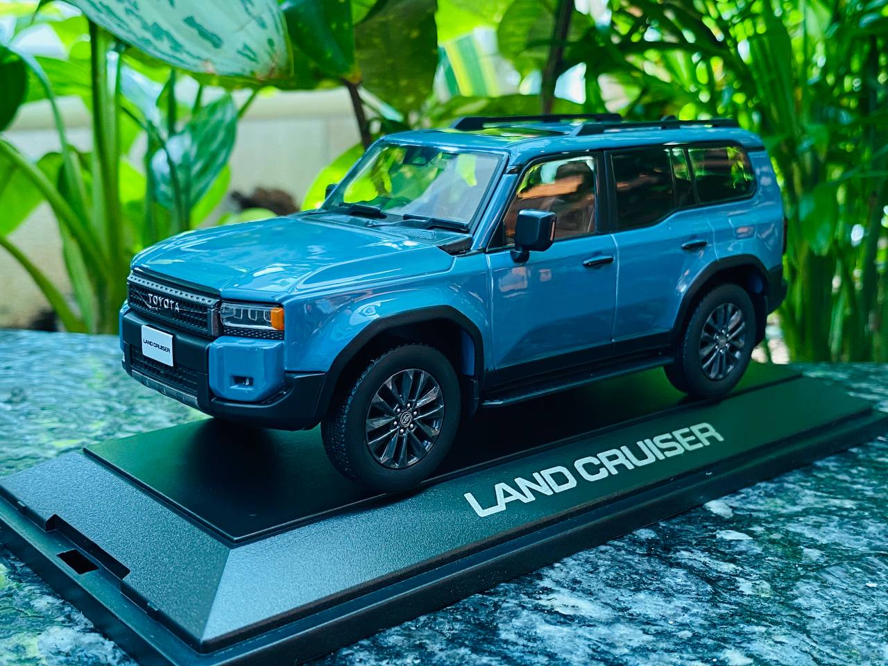 Dealer Edition 2024 Toyota Land Cruiser 250 Resin Model - Smoky Blue | 1/30 Scale