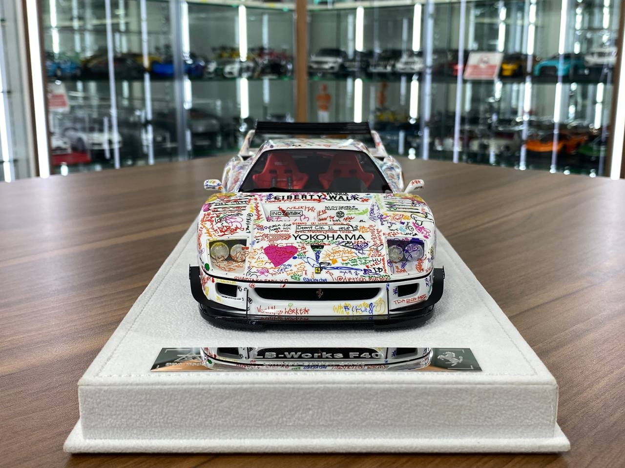 1/18 Resin Model BBA Car Model Ferrari F40 LB Works DPPF Champion white Limited to 40 Pcs.