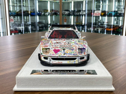 1/18 Resin Model BBA Car Model Ferrari F40 LB Works DPPF Champion white Limited to 40 Pcs.