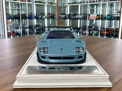 1/18 Resin Model Davis & Giovanni Ferrari F40 Azzuro Thetys Limited to 12 Pcs.