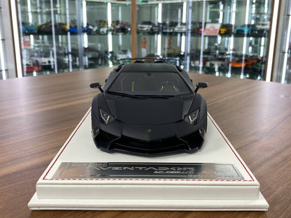 1/18 Resin Davis & Giovanni Lamborghini AVENTADOR LP 720-4 SV novitec with matt black Limited Edition - 10 pcs
