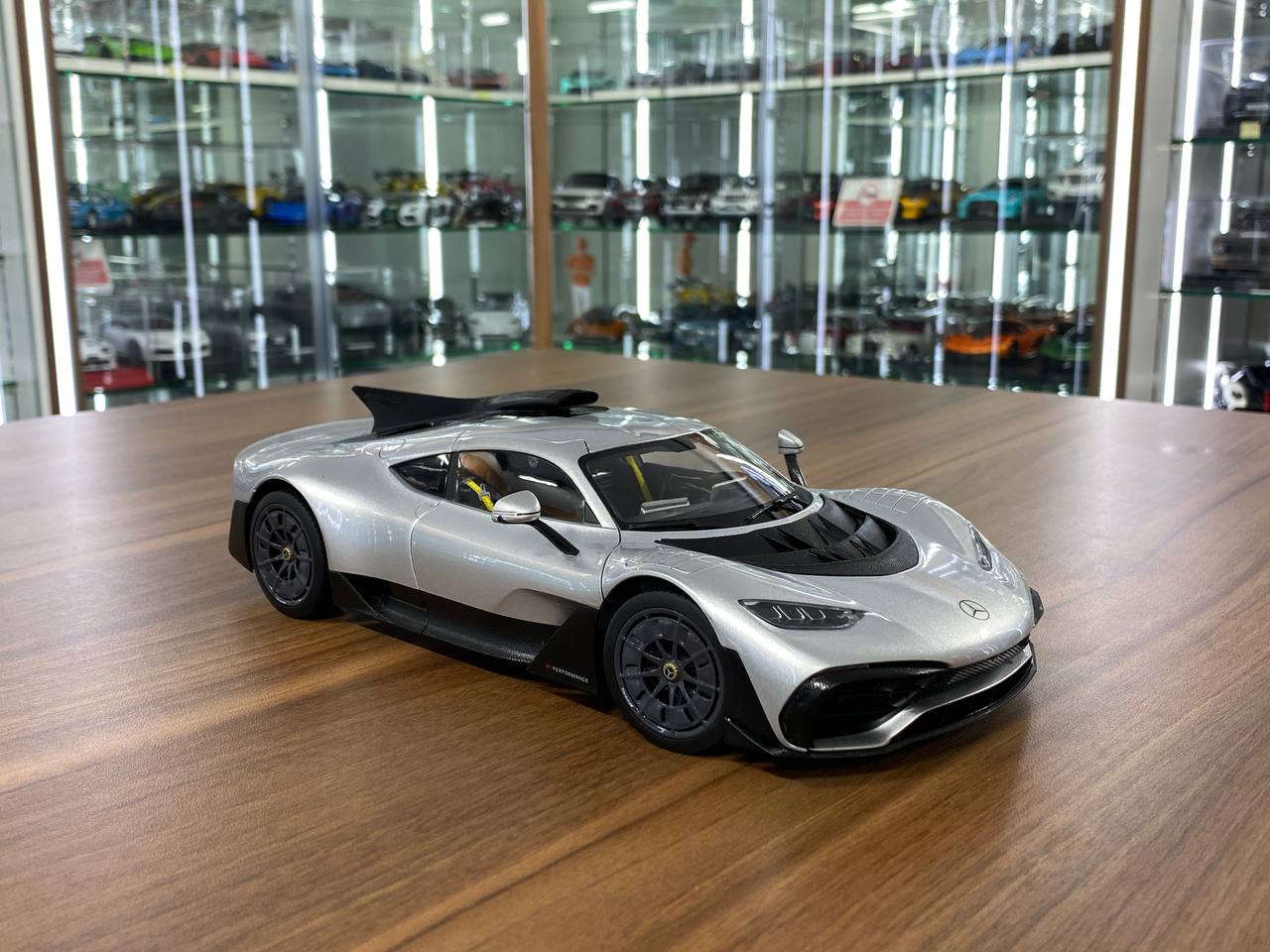1/18 metal diecast NZG Dealer Edition Mercedes Benz AMG ONE  Hightech Silver