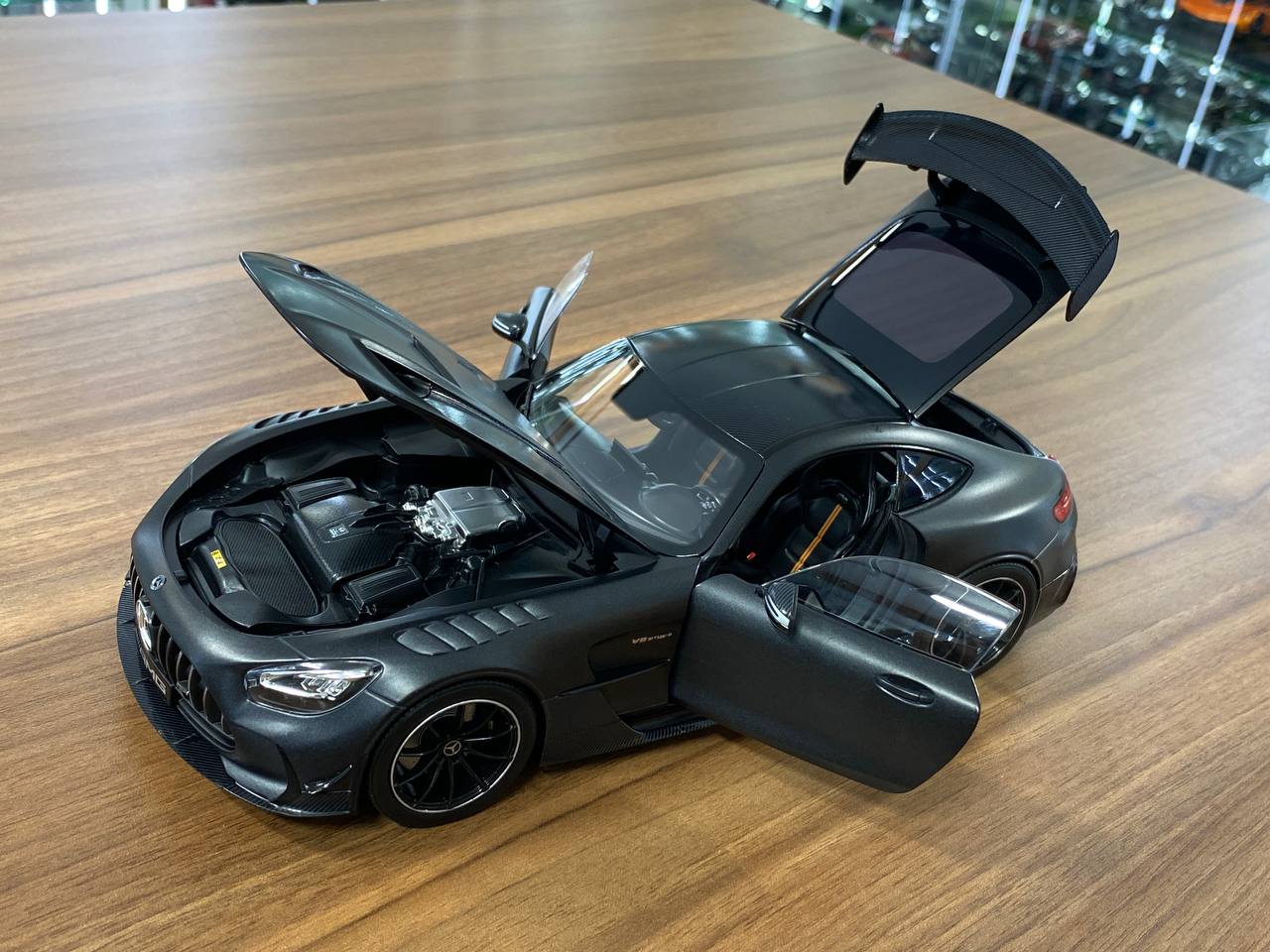 1/18 metal diecast Norev Dealer Edition  Mercedes Benz AMG GT Black Series Graphite Grey Magno