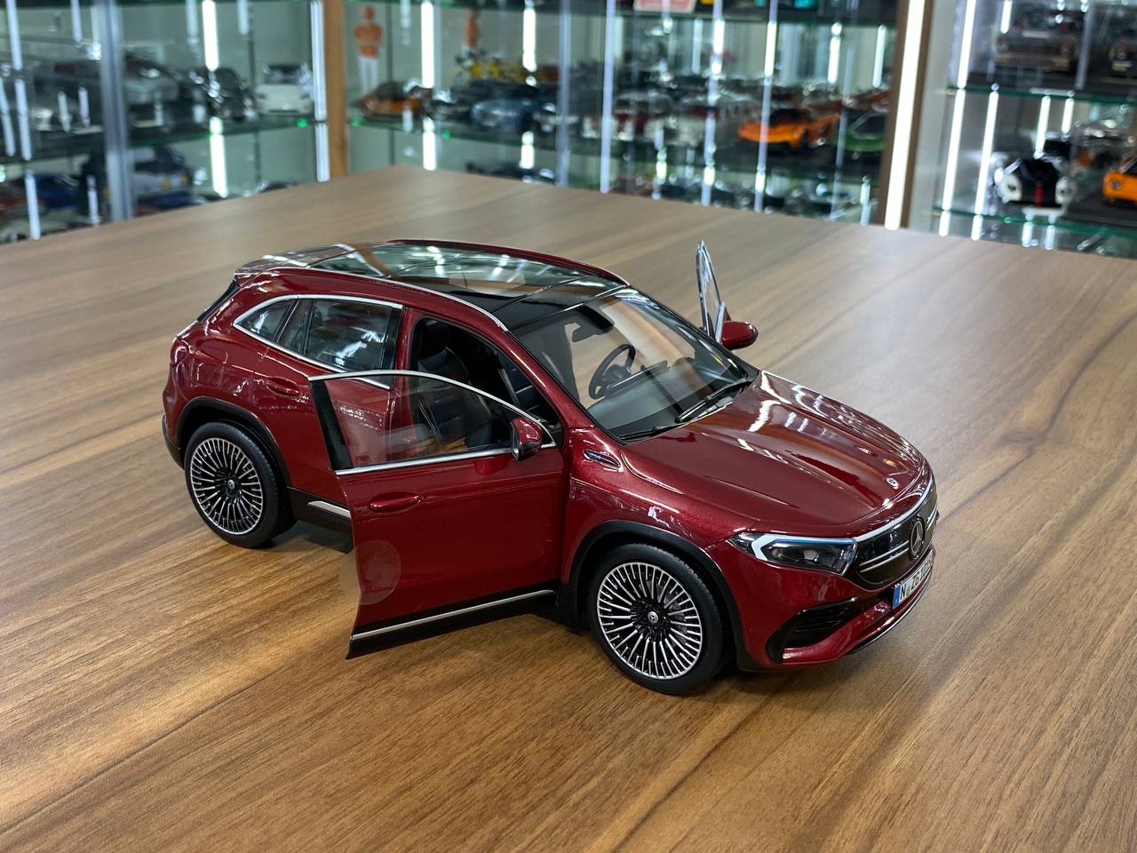 1/18 metal diecast NZG Dealer Edition Mercedes Benz EQA  Red