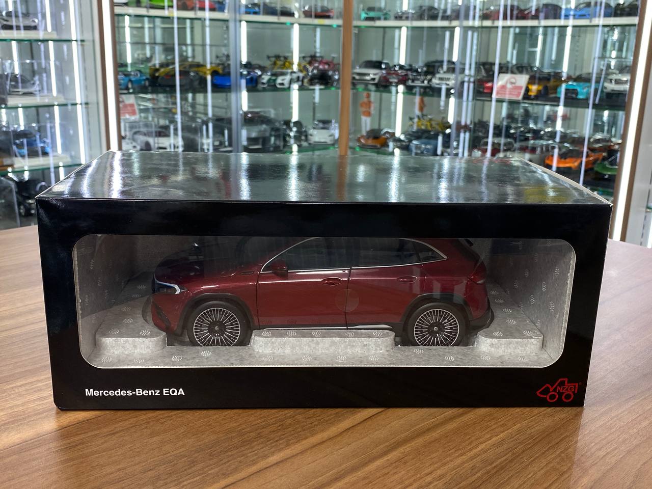 1/18 metal diecast NZG Dealer Edition Mercedes Benz EQA  Red